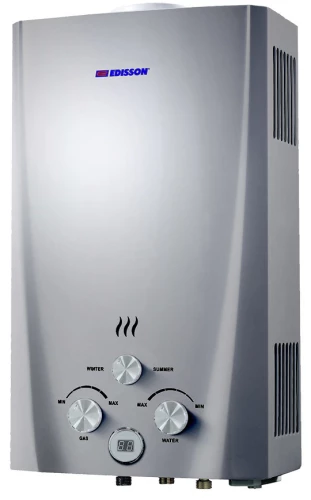 Водонагреватель газовый проточный Edisson Flame F 20 D silver Водонагреватель газовый проточный Edisson Flame F 20 D silver
