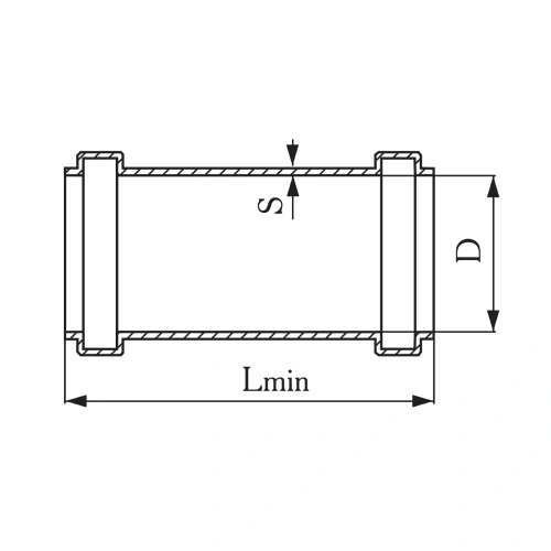 Муфта ремонтная Агригазполимер Дн110 безнапорное, НПВХ, серая