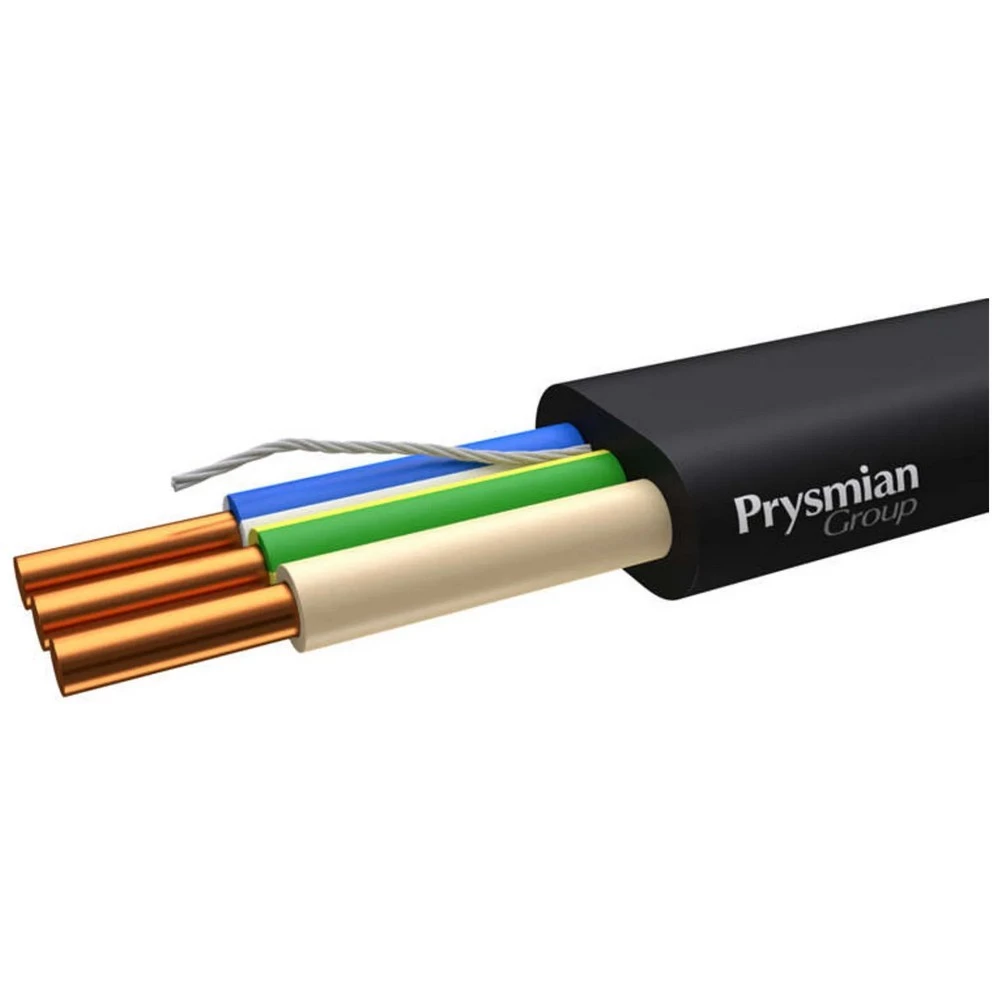 Кабель РЭК-PRYSMIAN ВВГнг(А)-LS 3х1.5мм2 количество жил - 3, напряжение - 660 В, сечение - 1.5мм2, материал изоляции - поливинилхлорид, цвет - черный 2703040101