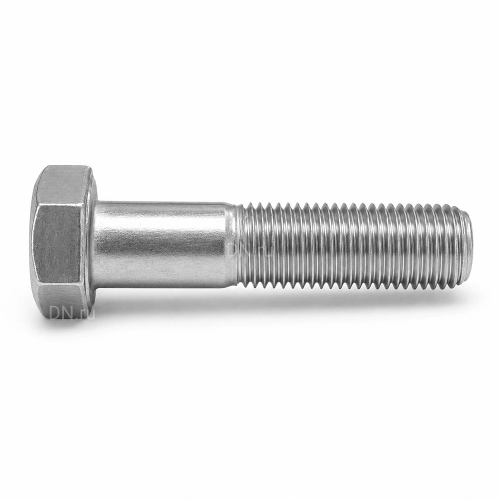Болт шестигранный Технотрон М24х110, неполная резьба, материал - сталь, без покрытия, весовой, фасовка - 20кг, ГОСТ 7798-70