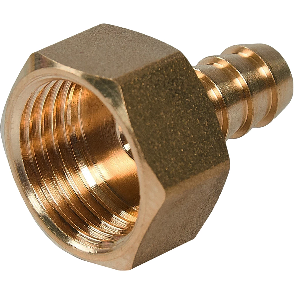 Переходник неразъемный SantechSystems Дн13х3/8″ Ру16 внутренняя резьба/штуцер, для шланга, материал – латунь