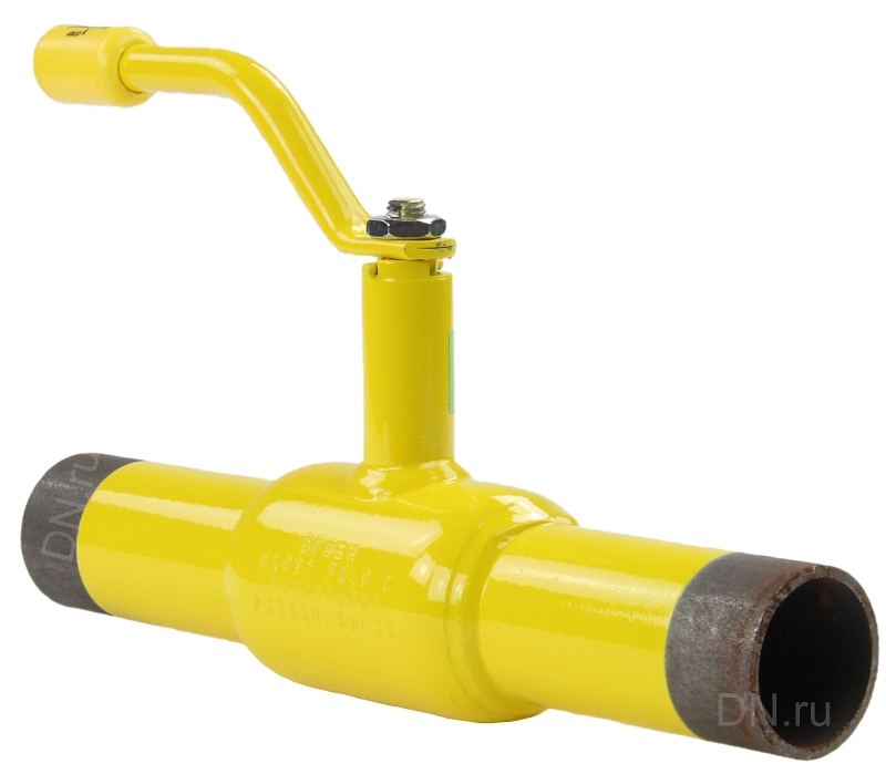Кран шаровой Broen Ballomax КШГ 70.102.080 Ду80 Ру16 ГАЗ стандартнопроходной, двухходовой, сталь 09Г2С, уплотнение - PTFE, под приварку, ручка-рычаг, Траб=-40/+80℃