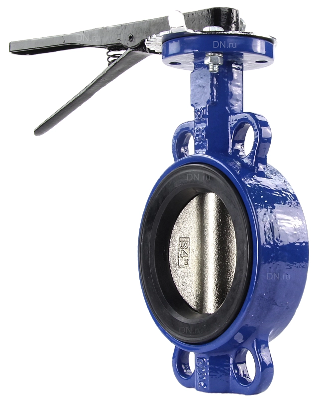 Затвор дисковый поворотный ABRA BUV-VF826D Ду32/40 Ру16 межфланцевый, корпус - чугун GG25, диск - чугун GGG-40, уплотнение - EPDM, с рукояткой