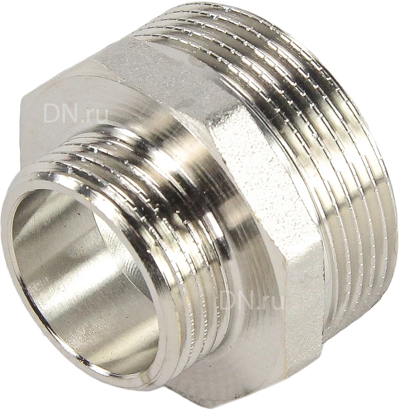 Ниппель переходной STI Ду25х15 (1″ х 1/2″) никелированный